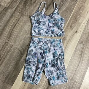Lululemon Align Set Biker Shorts and Align Tank